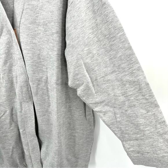 Lunya Cozy Cotton Silk Snap Button Front Cardigan in heather gray Size L/XL - Picture 5 of 12